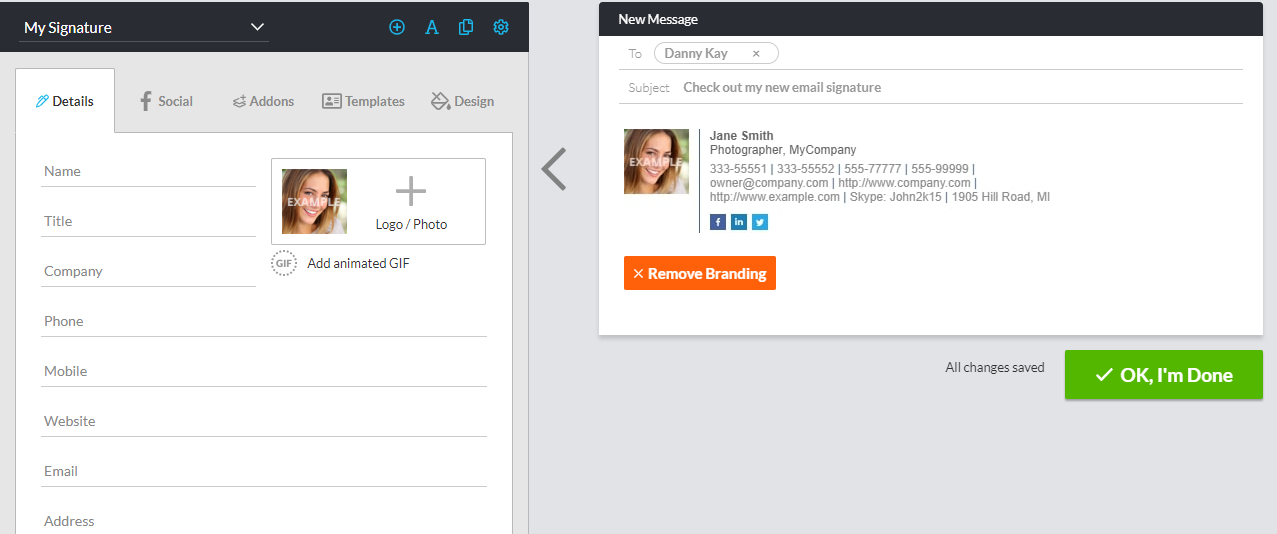 WiseStamp расширение для Gmail WiseStamp расширение для Gmail