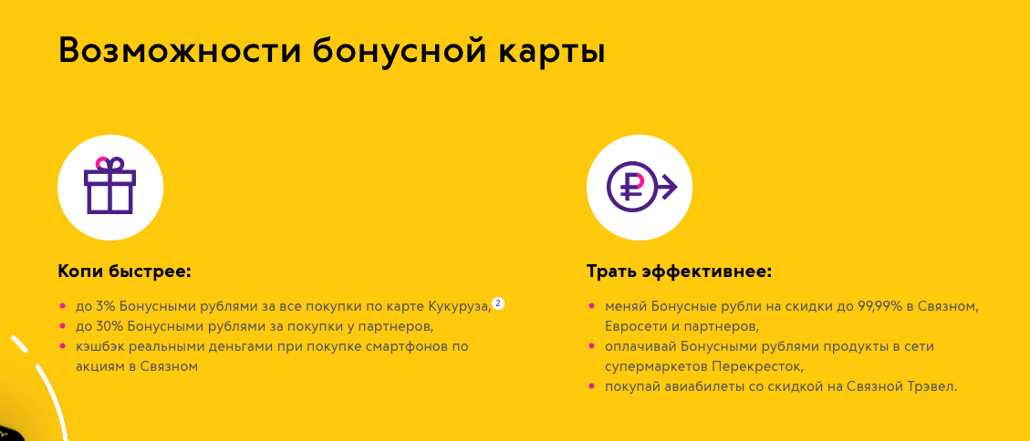 Возможности партнерской программы лояльности от карты «Кукуруза» Возможности партнерской программы лояльности от карты «Кукуруза»