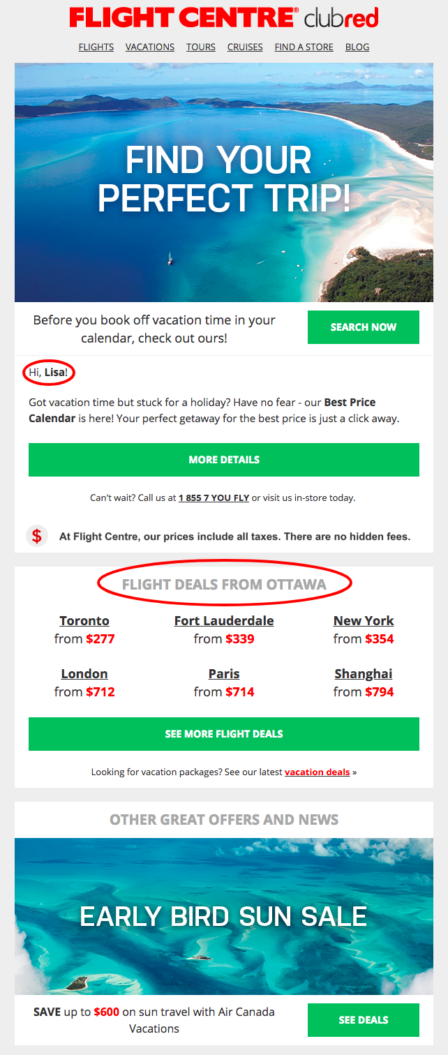 targeted email example targeted email example
