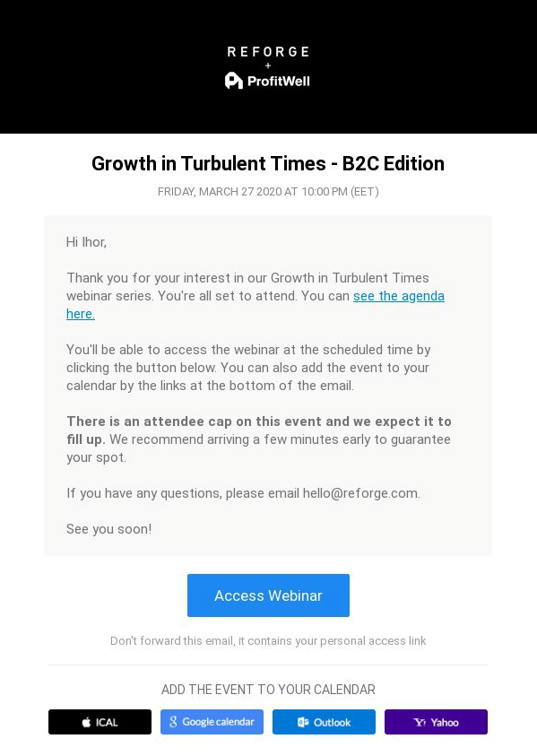 registration confirmation email registration confirmation email