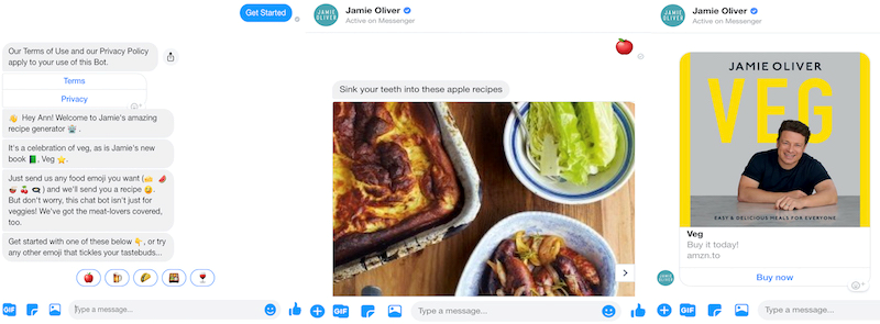 Jamie Oliver chatbot use case Jamie Oliver chatbot use case
