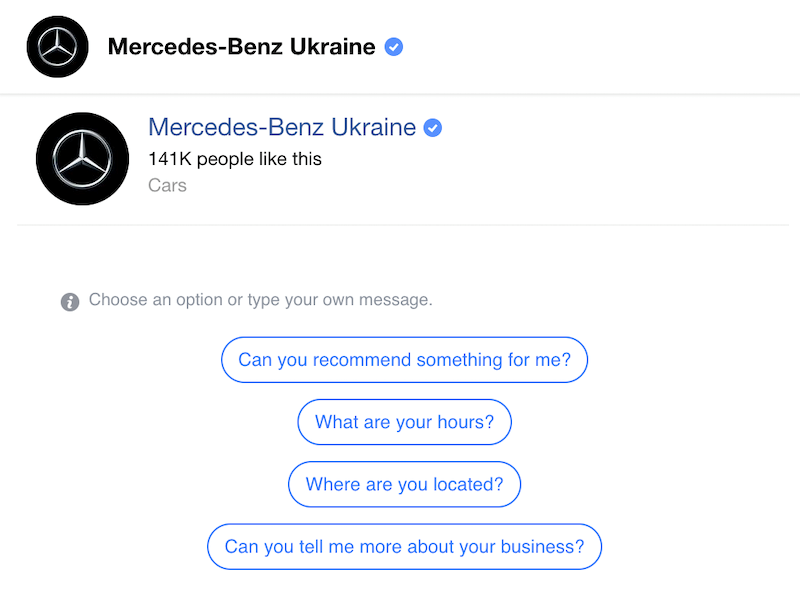 Mercedes chatbot use case