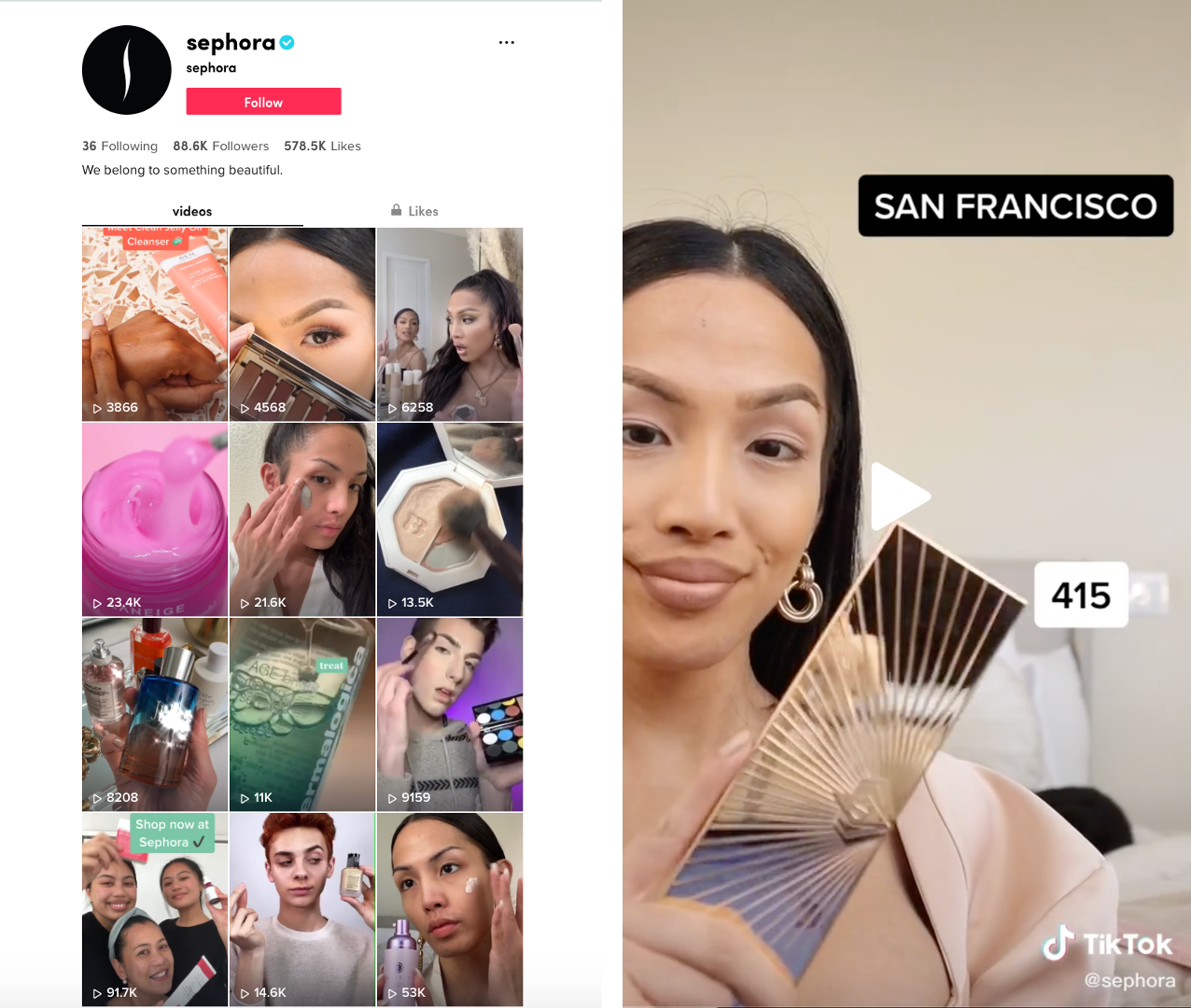 marketing beauty products on tiktok