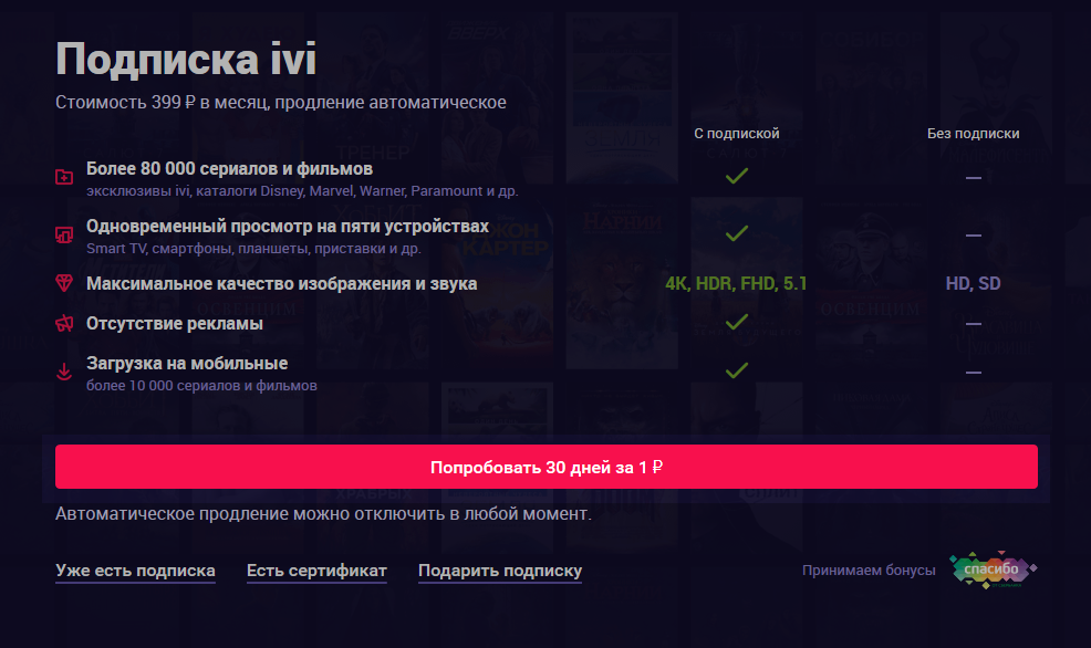 Пример хорошего трипваера в онлайн-кинотеатре Пример хорошего трипваера в онлайн-кинотеатре