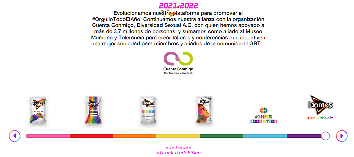 Doritos Rainbow ha sido una iniciativa para LGBTQ inspiradora y significativa