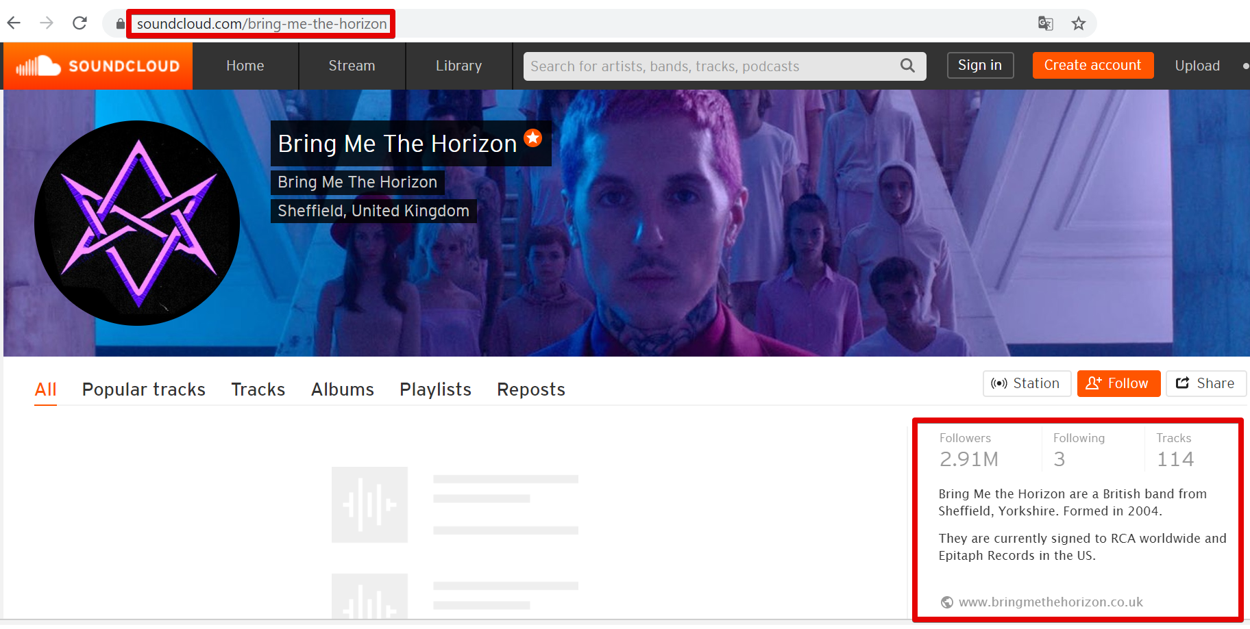 example of music profile on soundcloud example of music profile on soundcloud