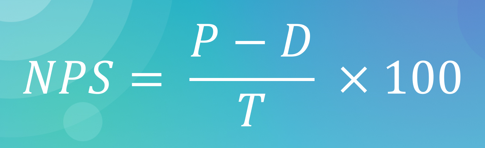 Net Promoter Score formula Net Promoter Score formula