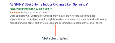 meta description example