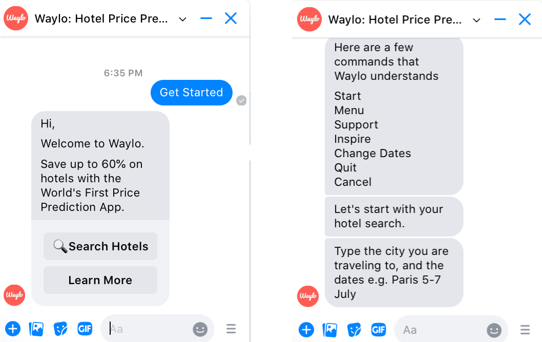 waylo travel chatbot