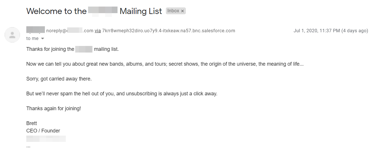 welcome email example welcome email example