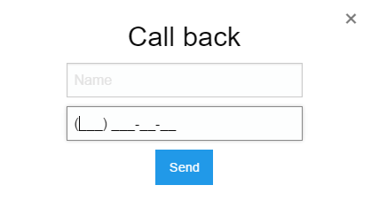 Отображение виджета VDZ CallBack Отображение виджета VDZ CallBack