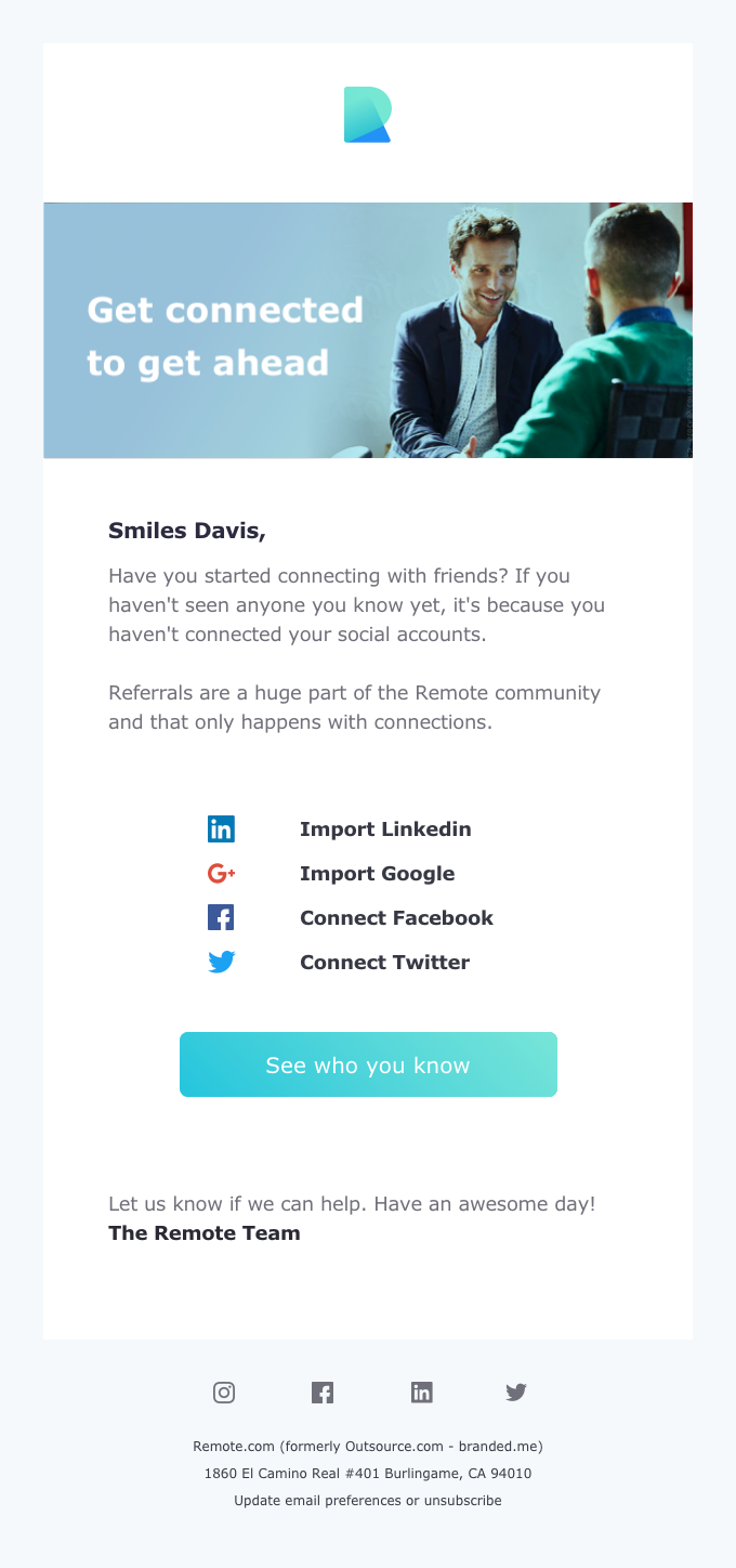 onboarding email example