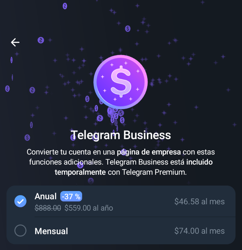 Accede a Telegram Business de manera rápida desde Telegram Premium