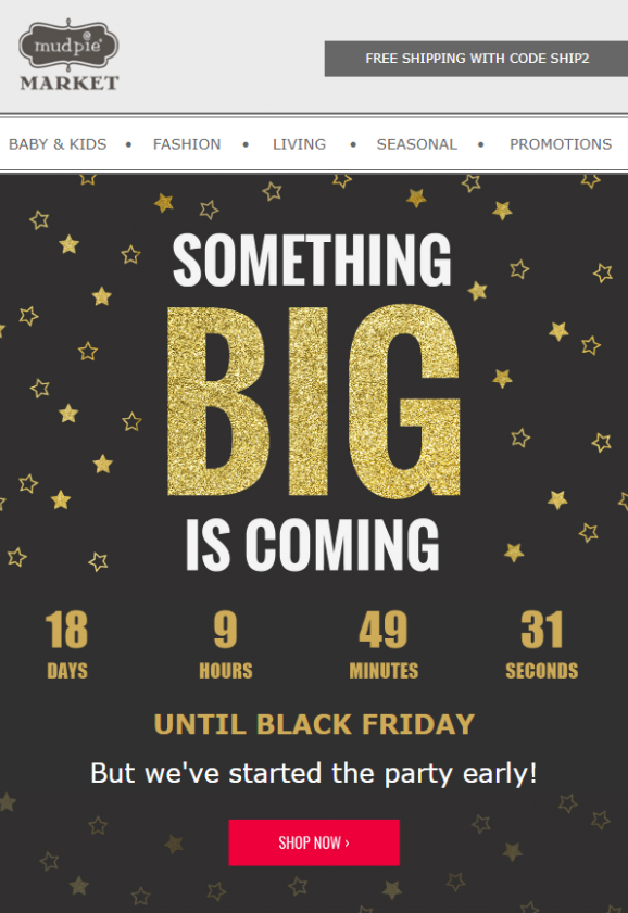 black friday email example