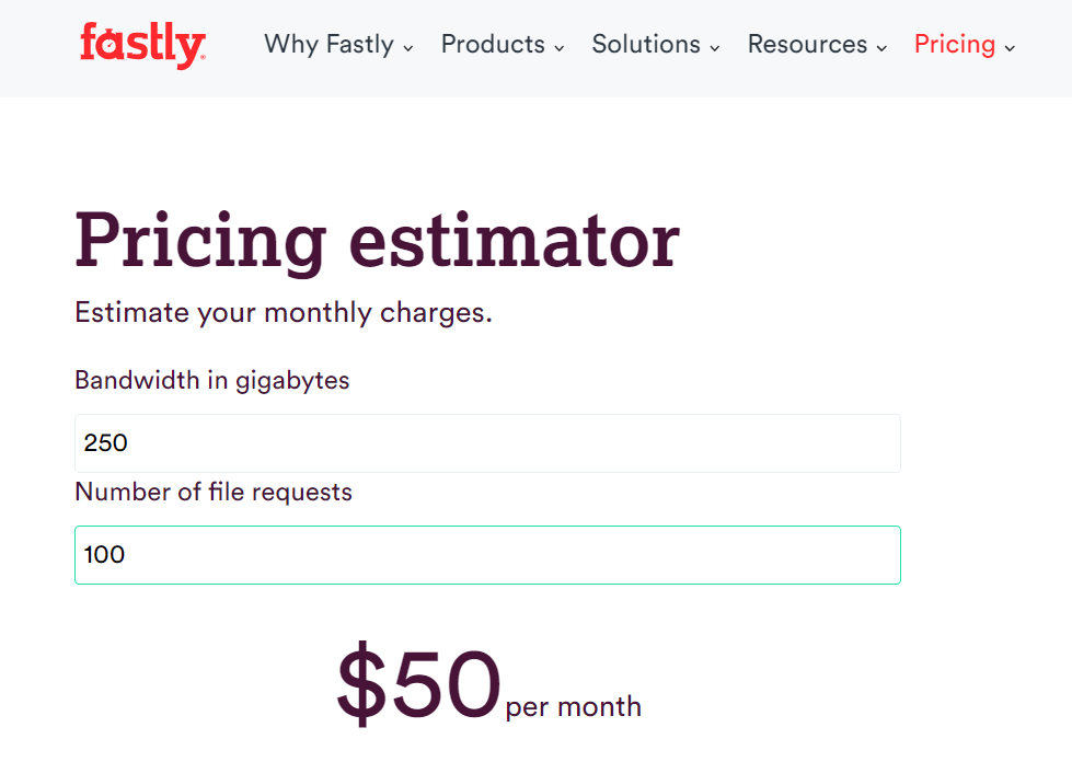 pricing calculator