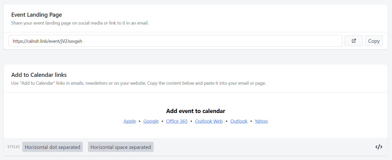 calendar link calendar link