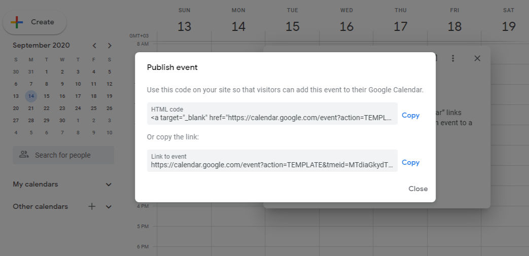 calendar event publishing options in Google Calendar calendar event publishing options in Google Calendar