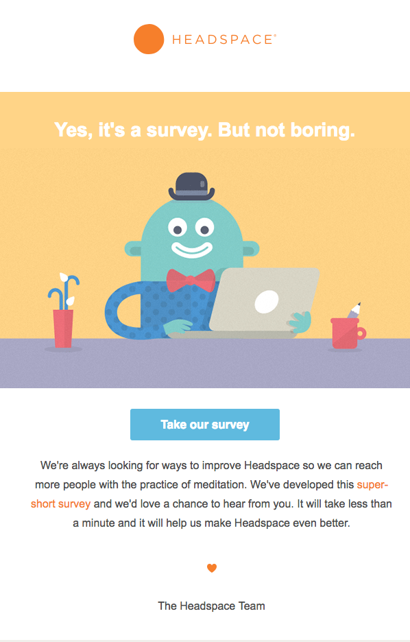 short survey from headspace