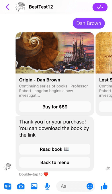 post-payment chatbot message post-payment chatbot message