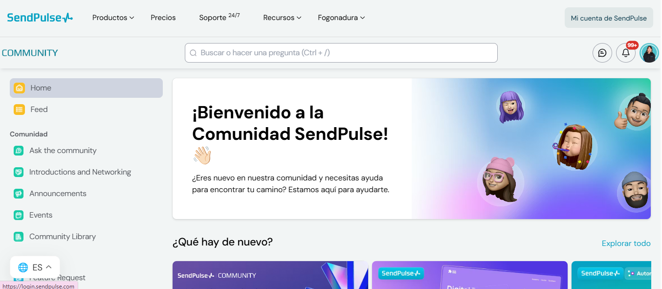 Utiliza la SendPulse Community para impulsar tu marca