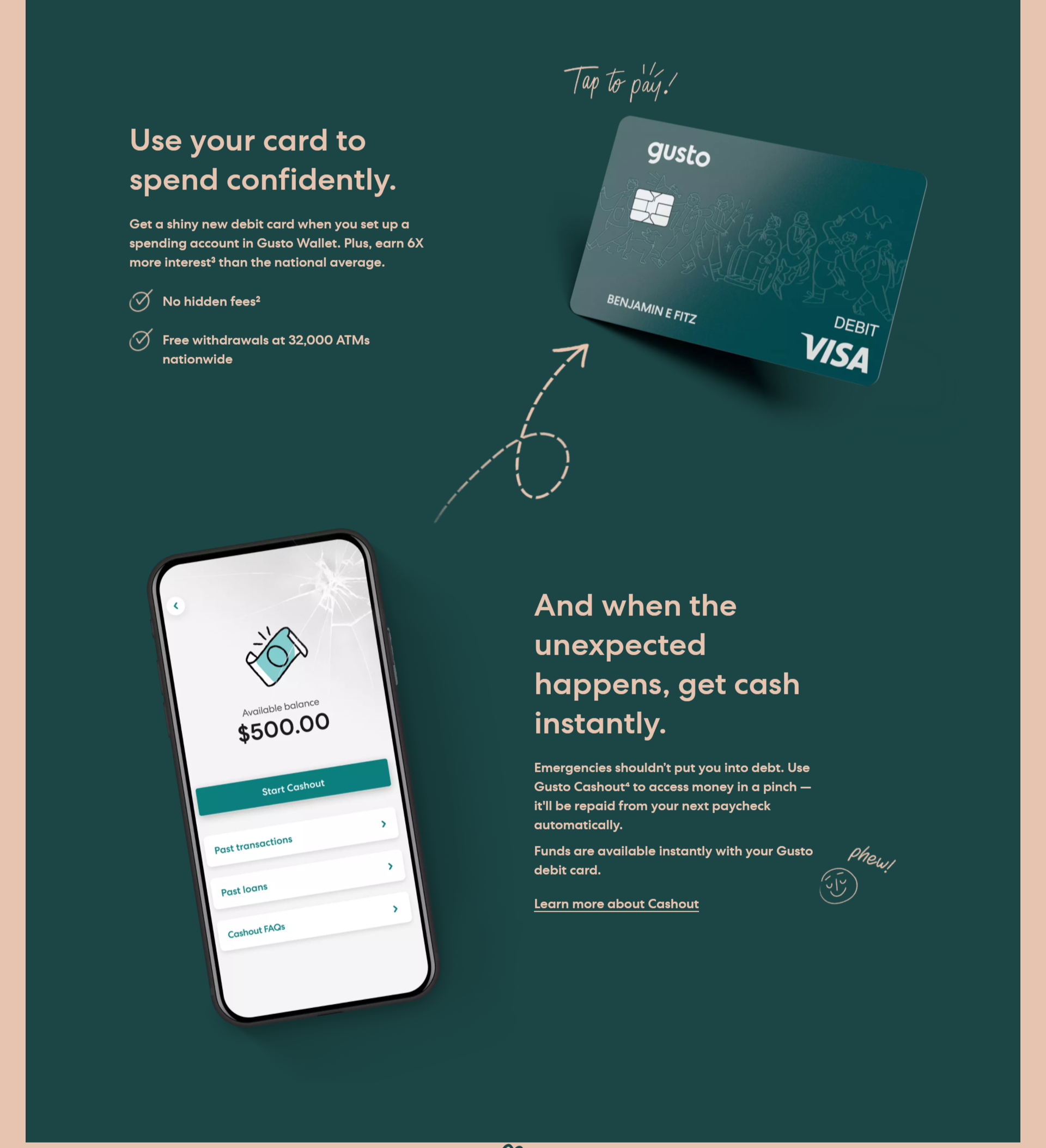 inspiring landing page design