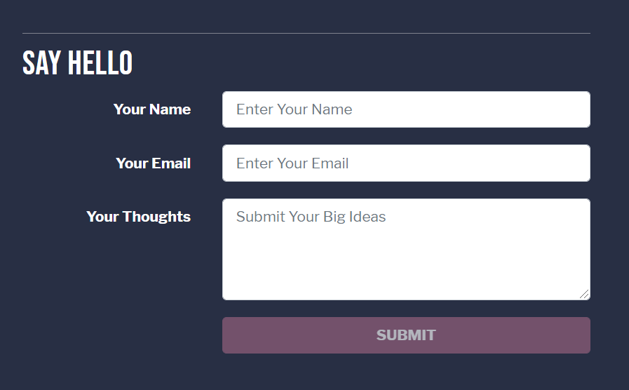lead capture form example lead capture form example