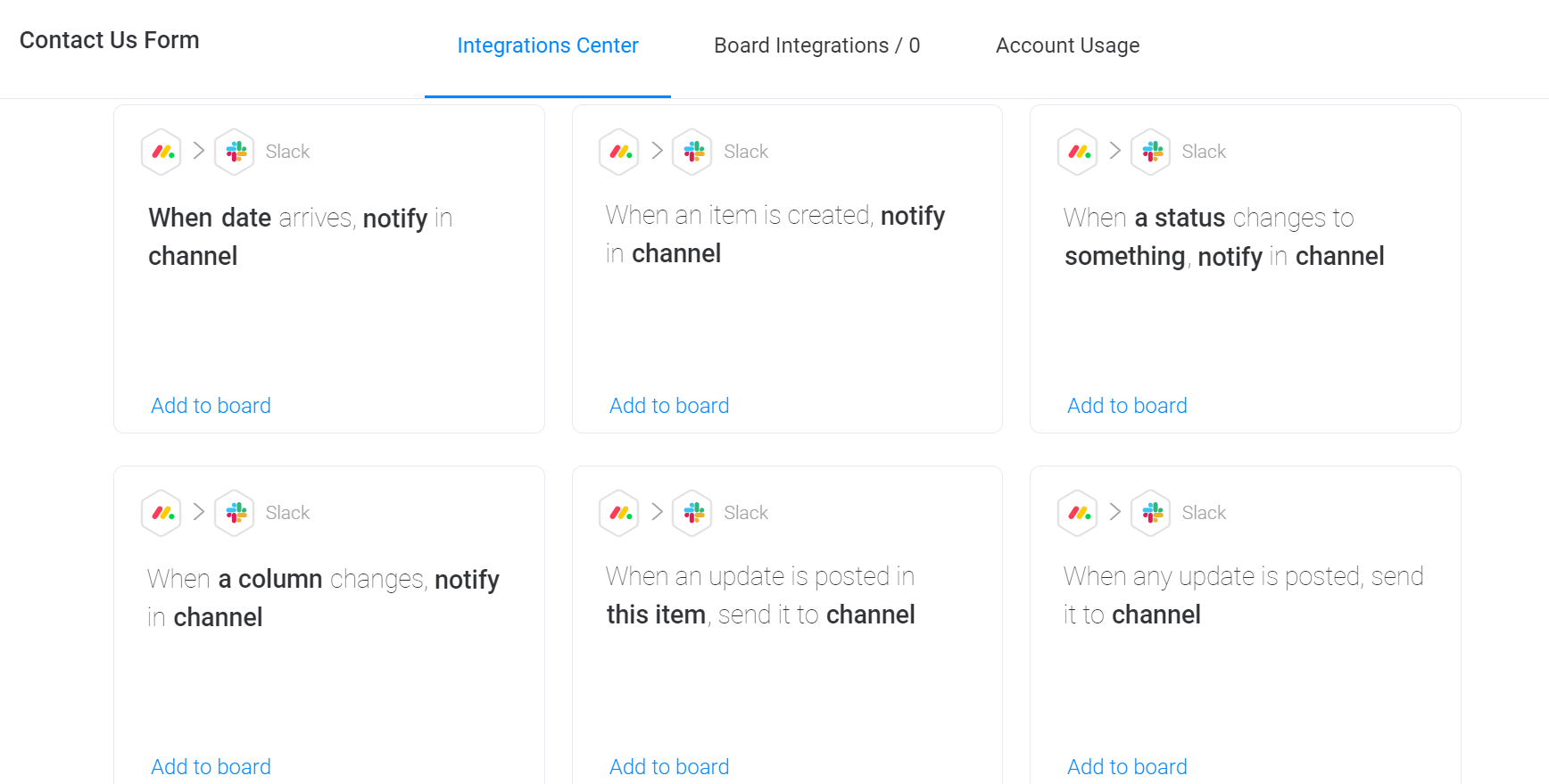 slack integration for monday crm