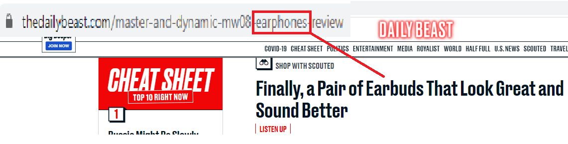 url and title