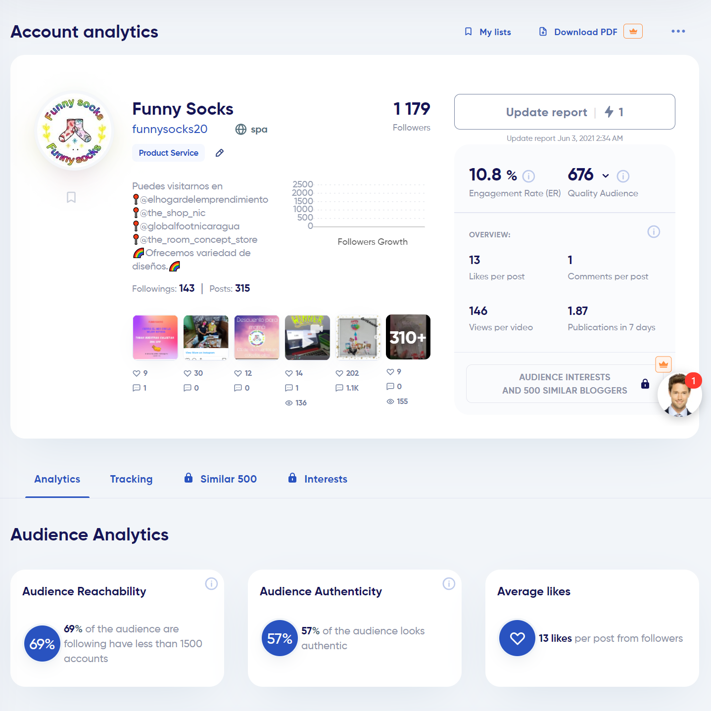 instagram analytics tool