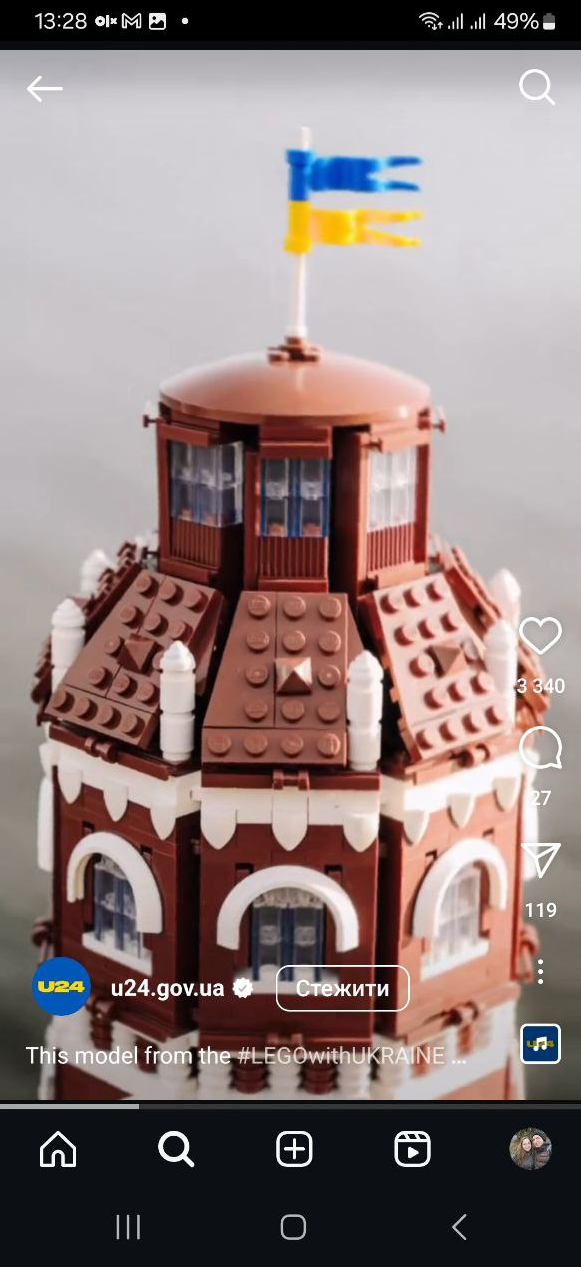 Креатив в рамках проекта #LEGOwithUkraine