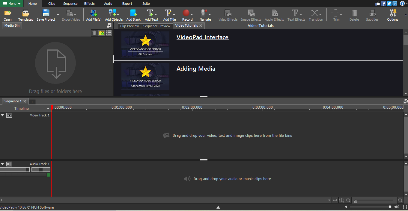 VideoPad Video Editor