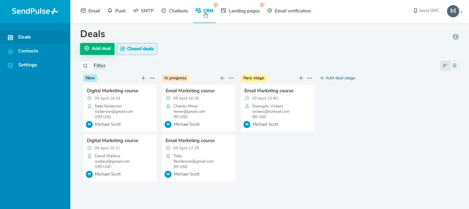 crm kanban view