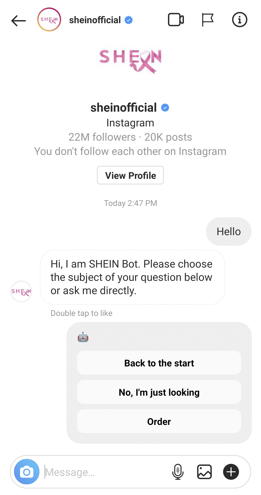 instagram bot example