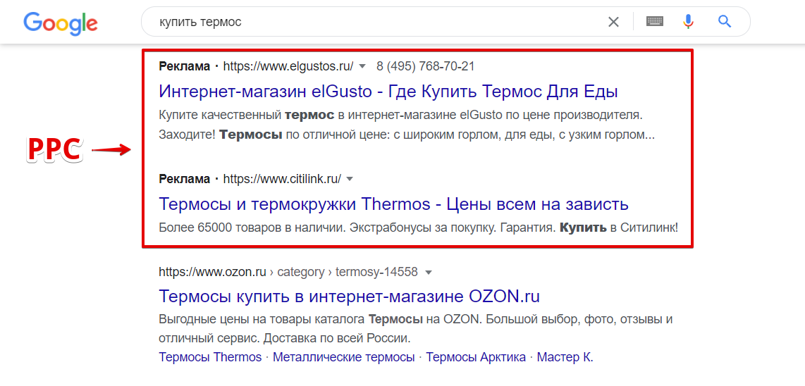 Отображение контекстной рекламы в поисковой сети Google Отображение контекстной рекламы в поисковой сети Google