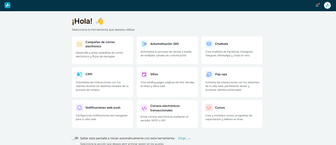 Herramiemta de automatización de SendPulse