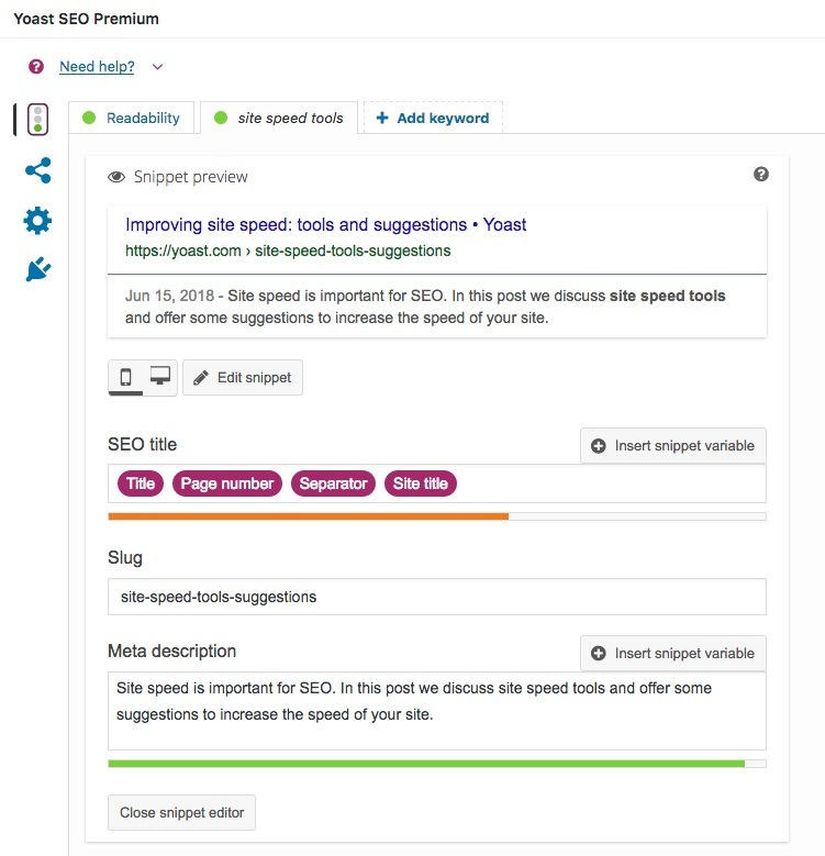Yoast SEO plugin Yoast SEO plugin