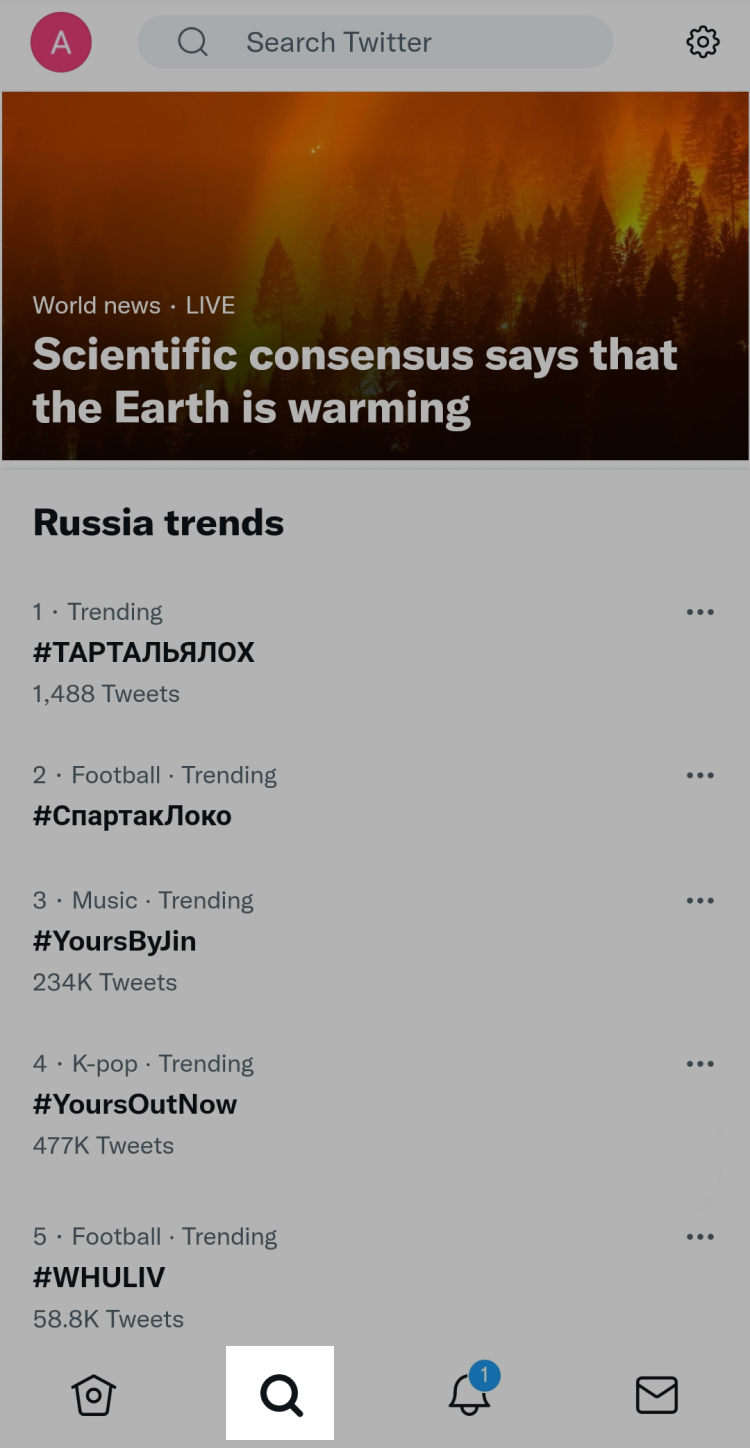 Статистика трендов в Twitter Статистика трендов в Twitter