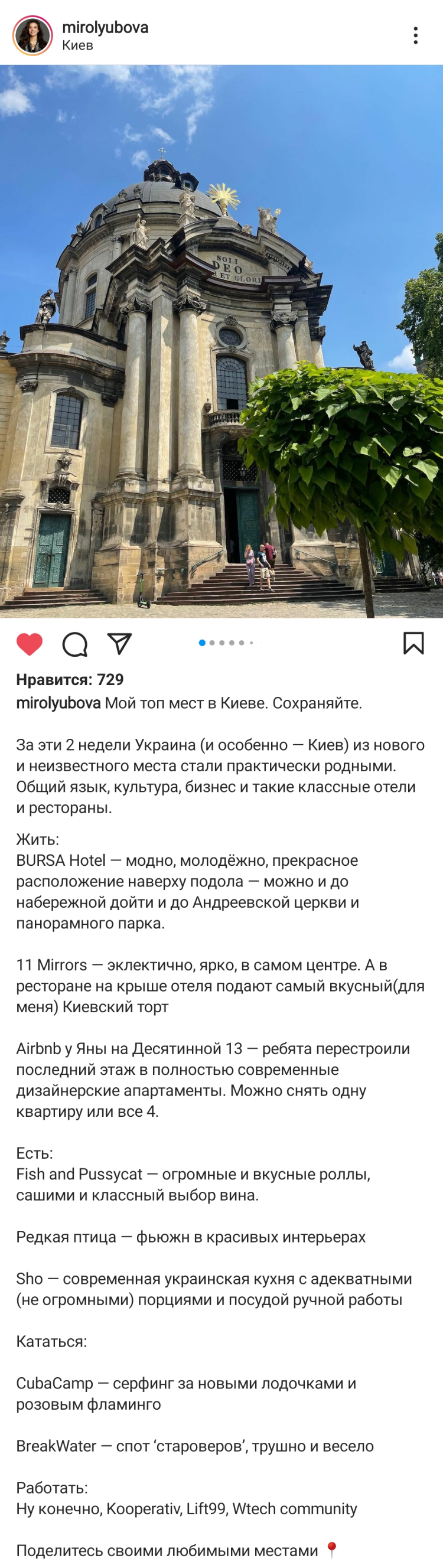 Личный рейтинг мест в городе Личный рейтинг мест в городе