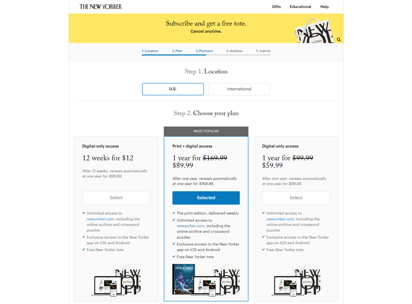 Subscription plans Subscription plans