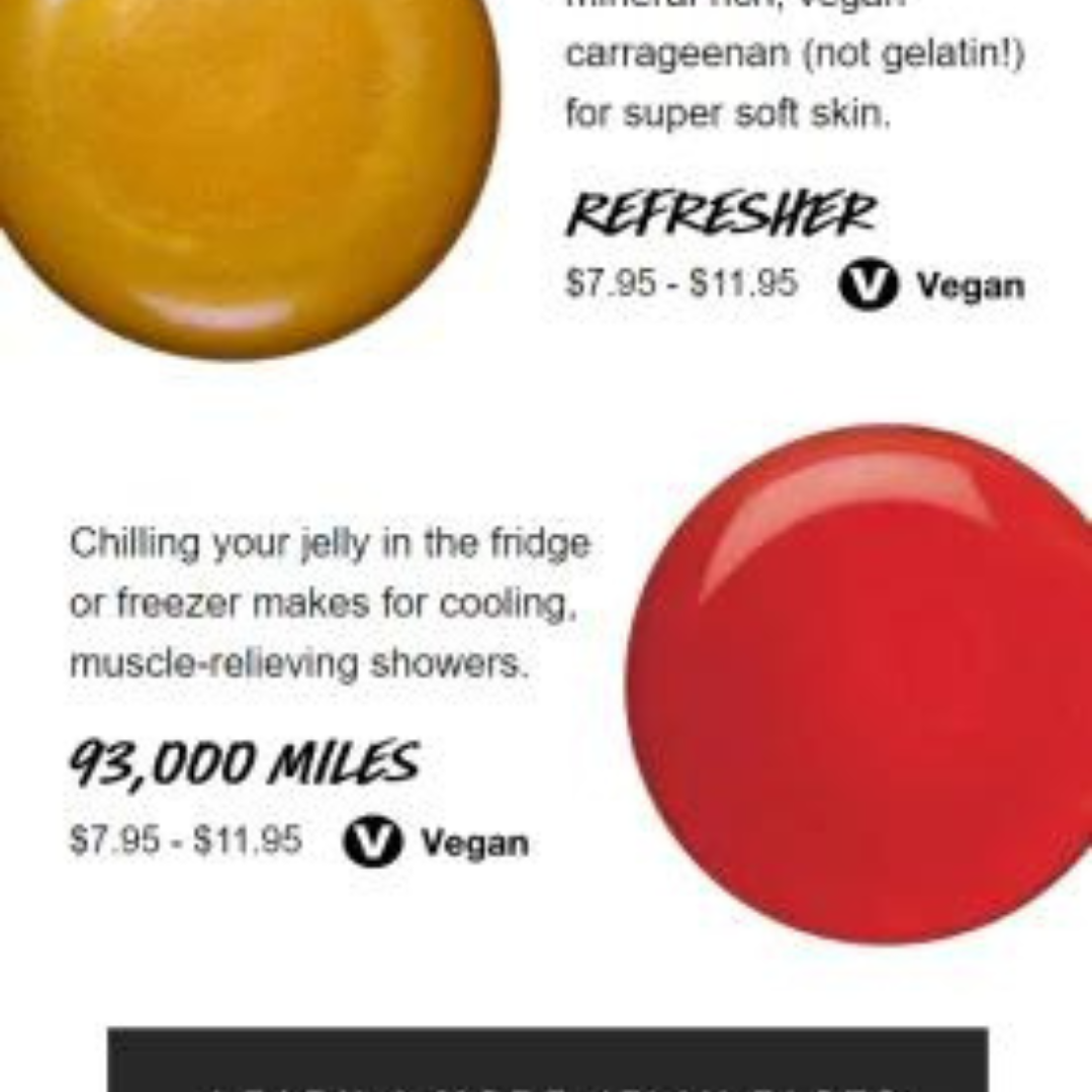 A Lush realiza sorteios e produz conteúdos informativos. Lush agrega valor aos clientes com sorteios e e-mails informativos.