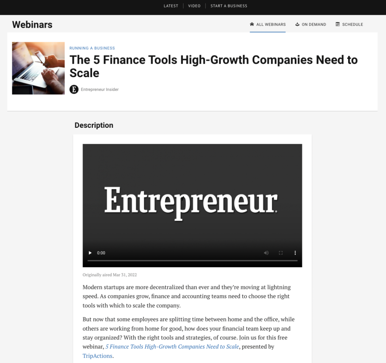 website for webinar promotion website for webinar promotion