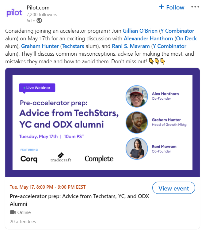 promoting live webinar promoting live webinar