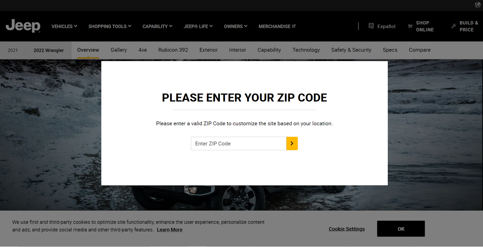 splash page example splash page example