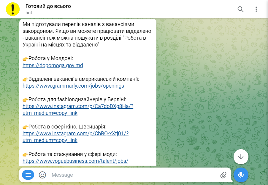 Варіанти зайнятості для українців за кордоном Варіанти зайнятості для українців за кордоном