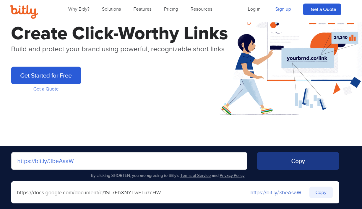 Результат скорочення посилання на Bittly.com Результат скорочення посилання на Bittly.com