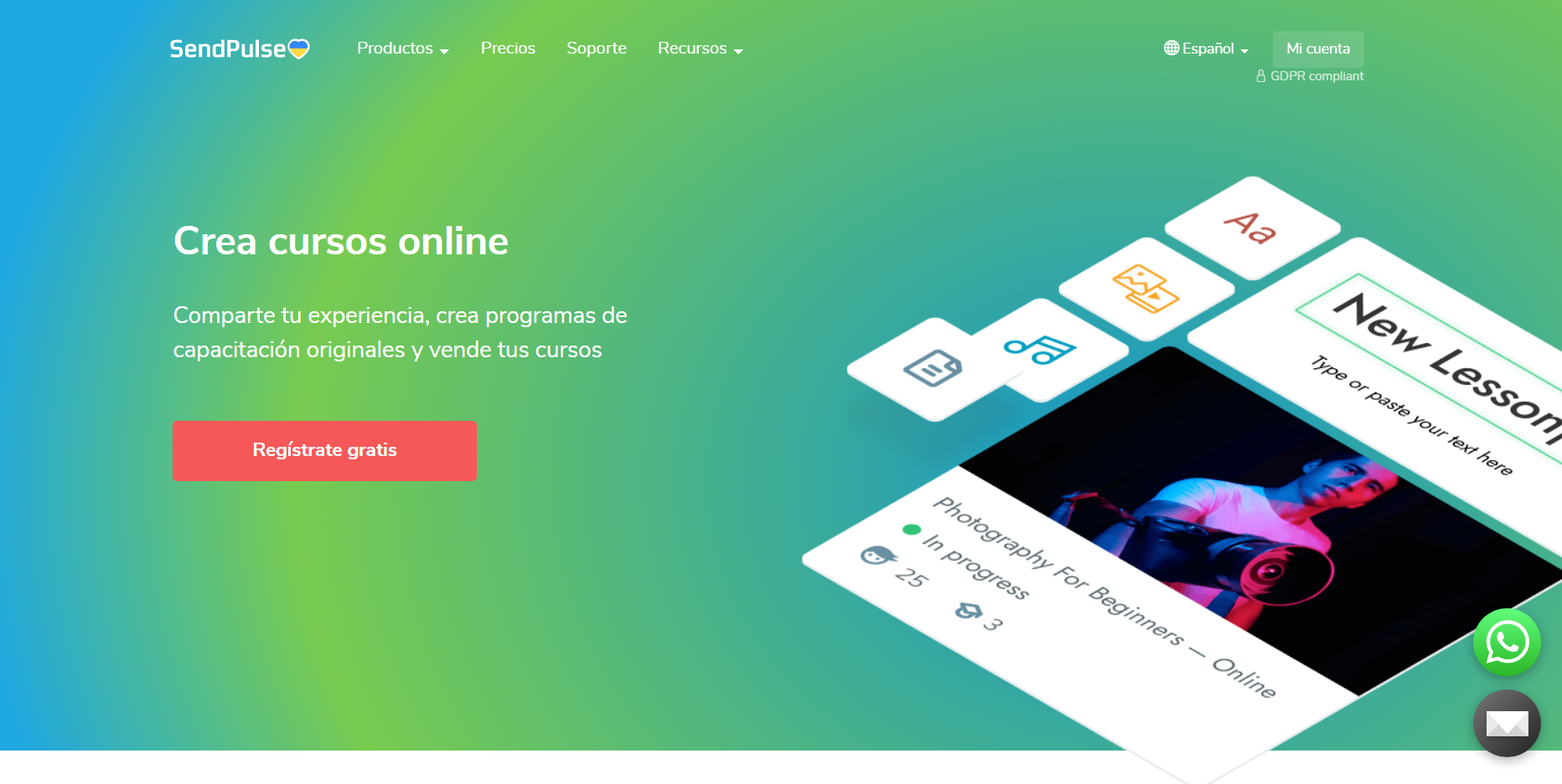 El creador de cursos online de SendPulse te ayudará a monetizar tus redes sociales El creador de cursos online de SendPulse te ayudará a monetizar tus redes sociales