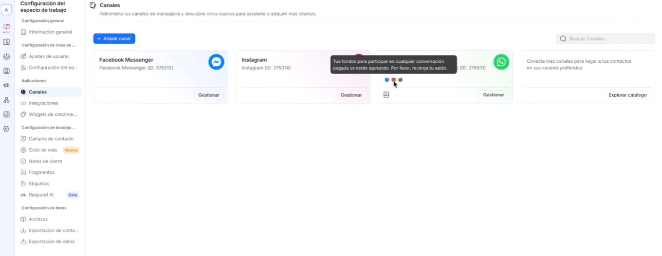 Sitio de Respond.io