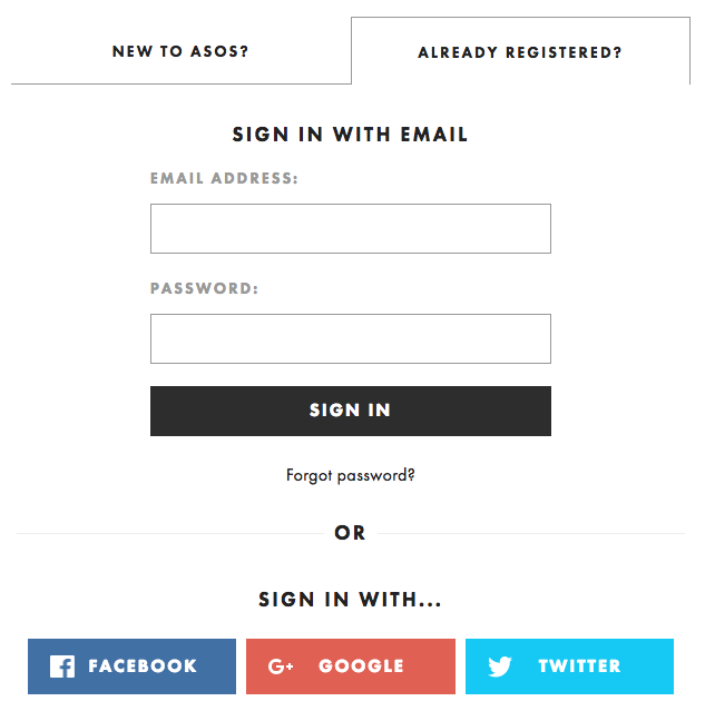 sign-in options sign-in options