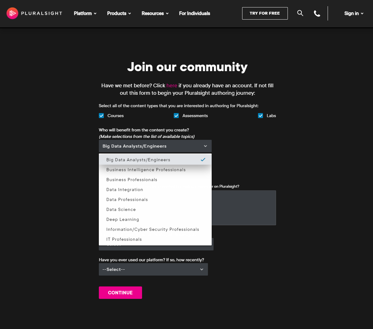 Список спеціальностей, за якими розміщують контент на Pluralsight Список спеціальностей, за якими розміщують контент на Pluralsight