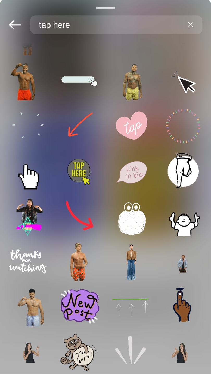 Interactive stickers